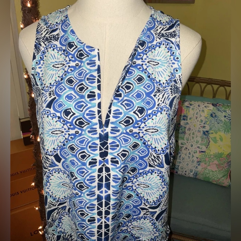 Lilly Pulitzer NWT Kelby Stretch Shift Dress A Mermaids Tail Size 8 - Picture 4 of 10